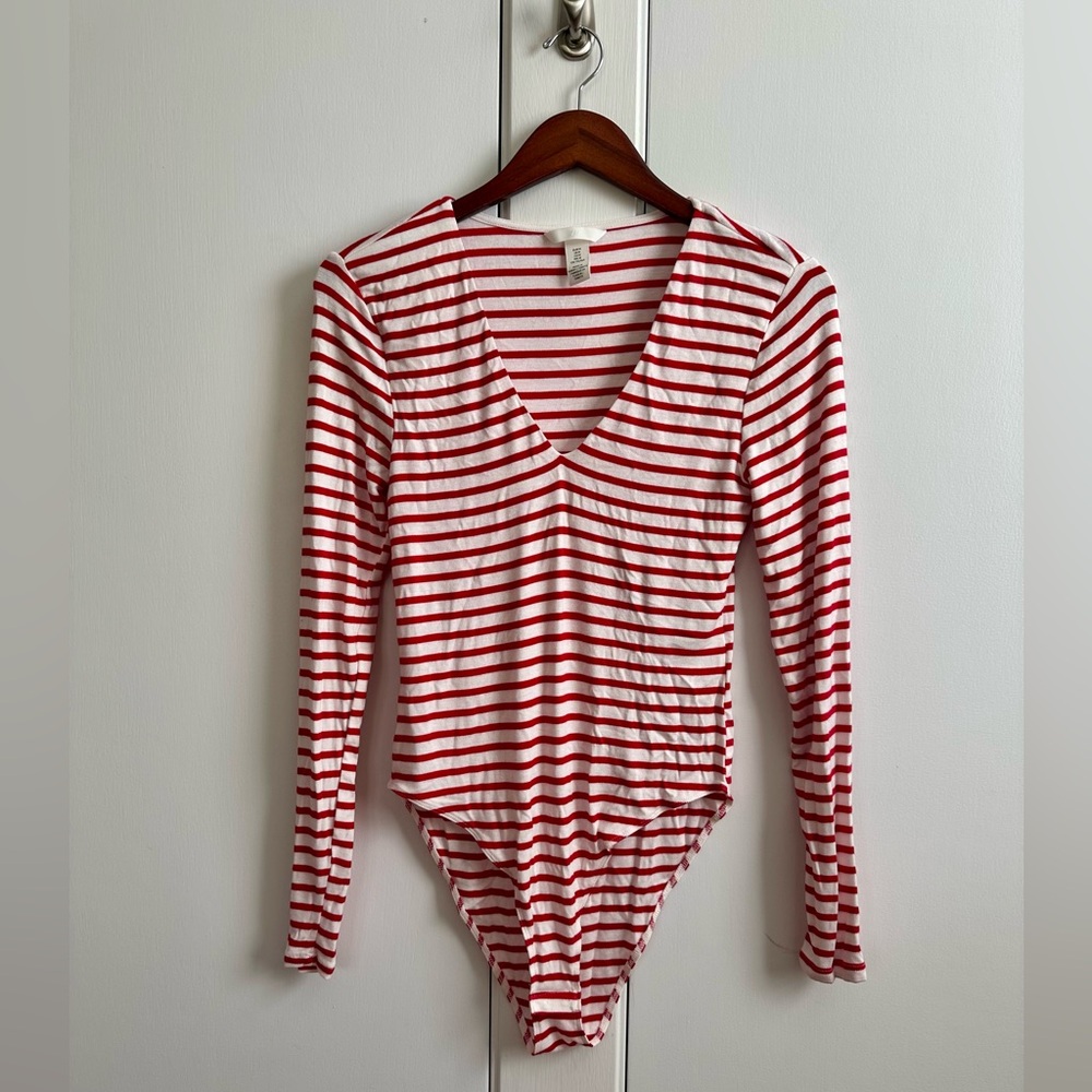 Striped bodysuit NWOT